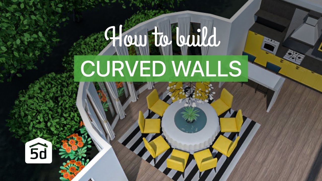 How to build curved walls with Planner 5D -  Interior Design Software