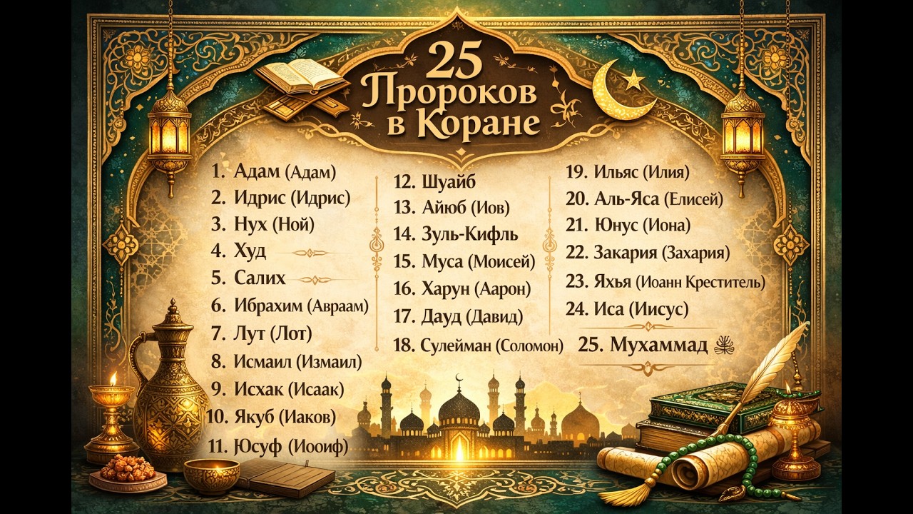 Какие же пророки и посланники описаны в Коране?