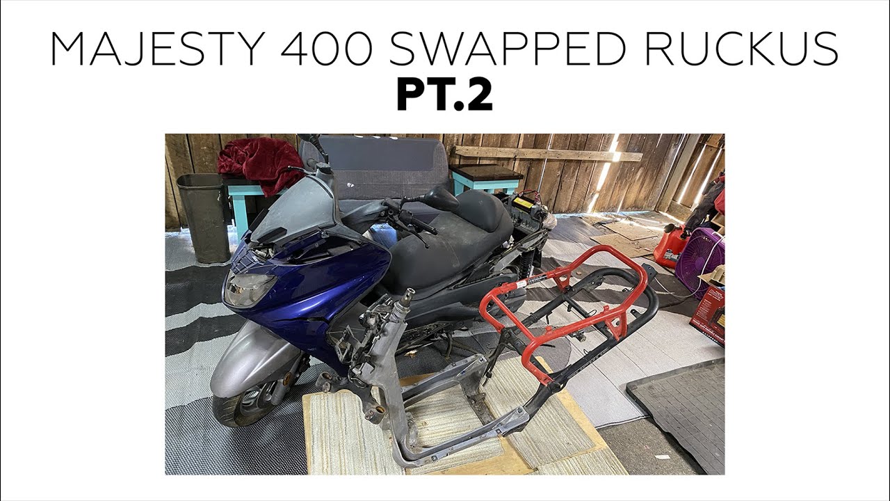 Honda Ruckus - Yamaha Majesty 400 swap - ep2 - Update and fuel pump