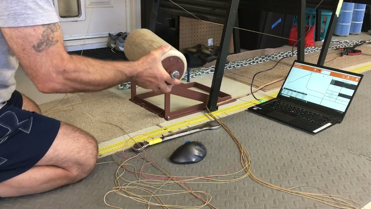 Non-destructive paraglider line testing