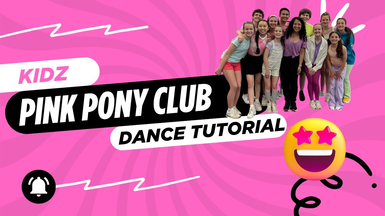 💖 Pink Pony Club Dance Tutorial for Kids! | Easy Follow-Along (Ages 5+)