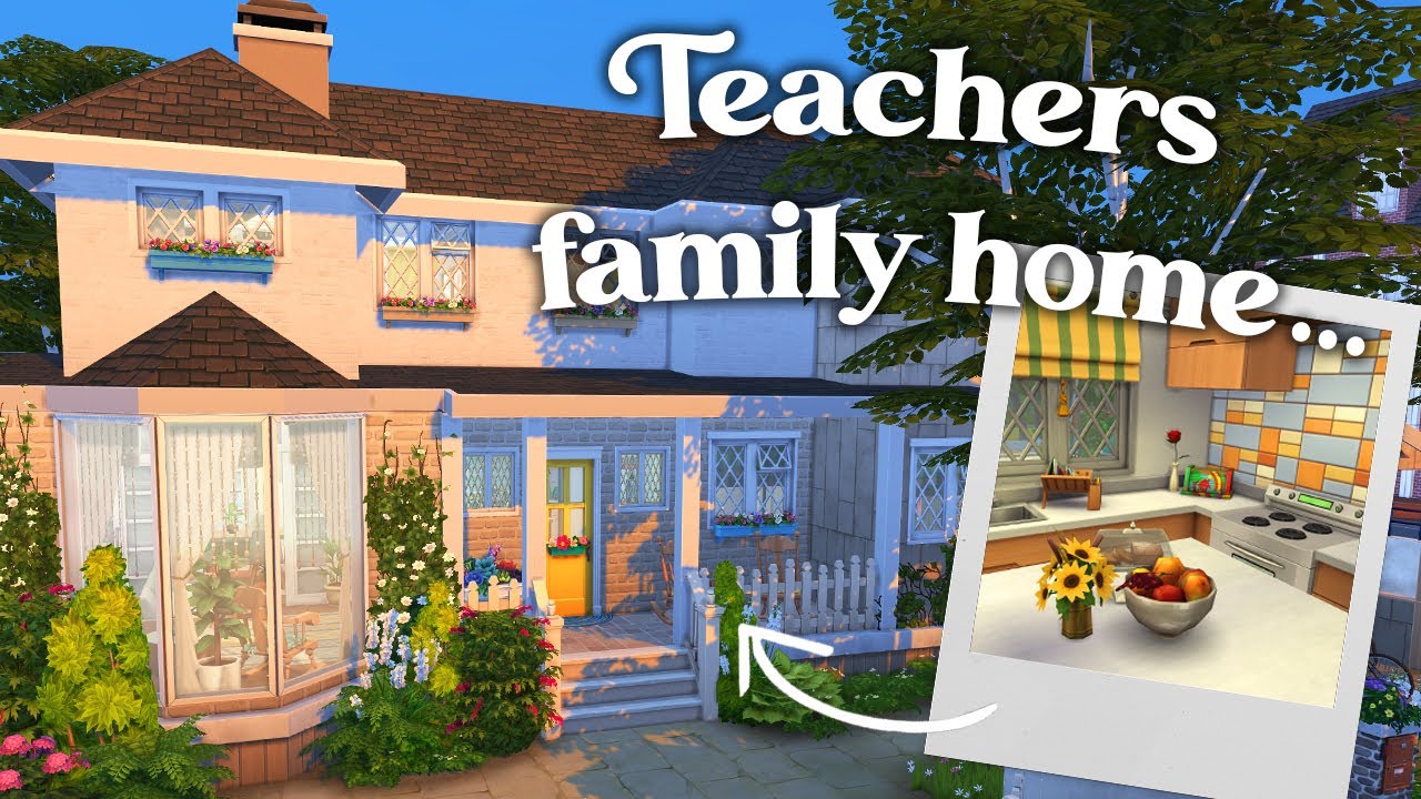 A TEACHERS family home | The Sims 4 Speedbuild