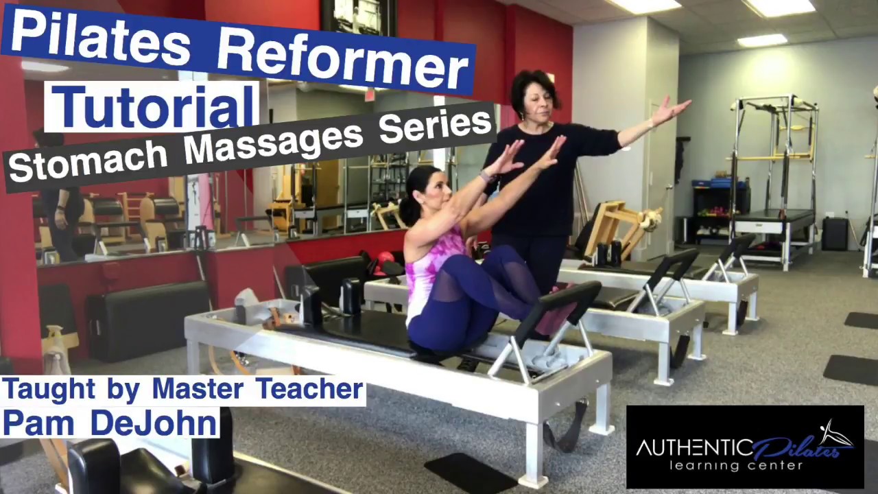 Pilates Intermediate Reformer Stomach Massage Series Tutorial