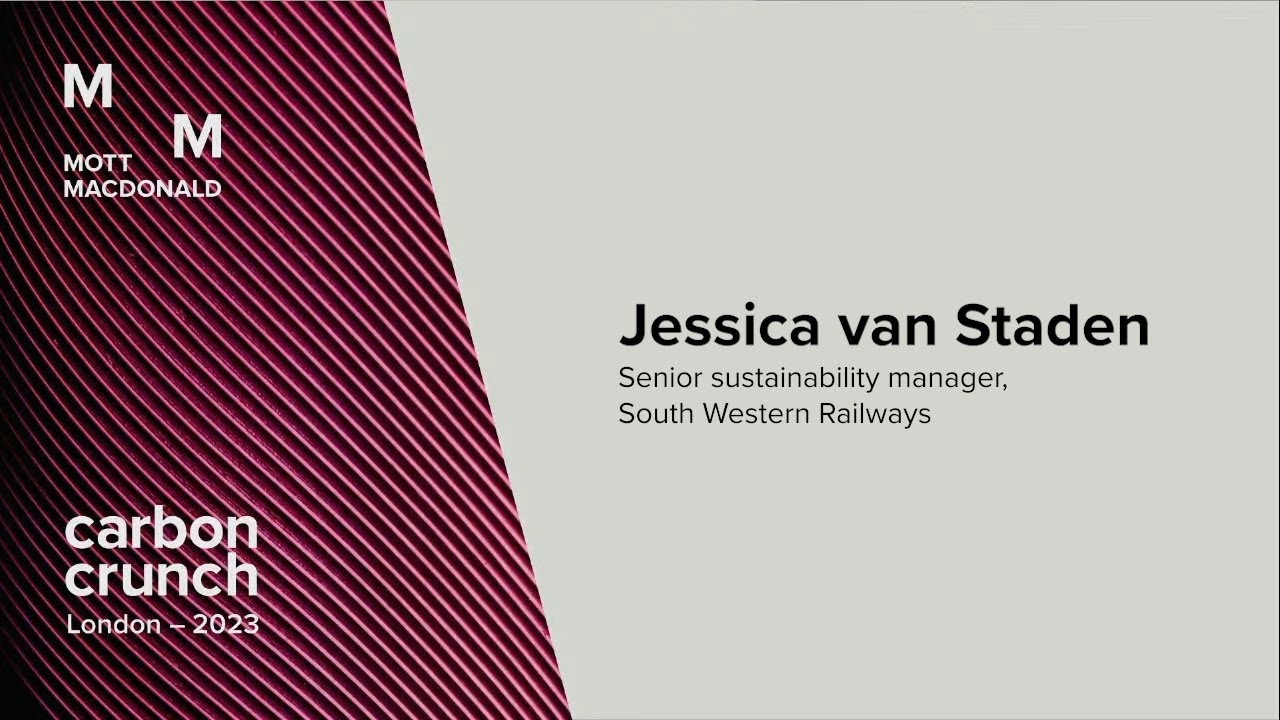 Jessica van Staden – Senior sustainability manager,South Western Railways