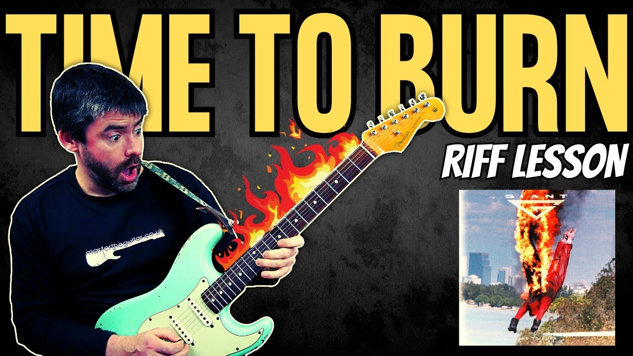 Time to Burn 🔥 by Giant - Riff Guitar Lesson (w/TAB) - MasterThatRiff! #132