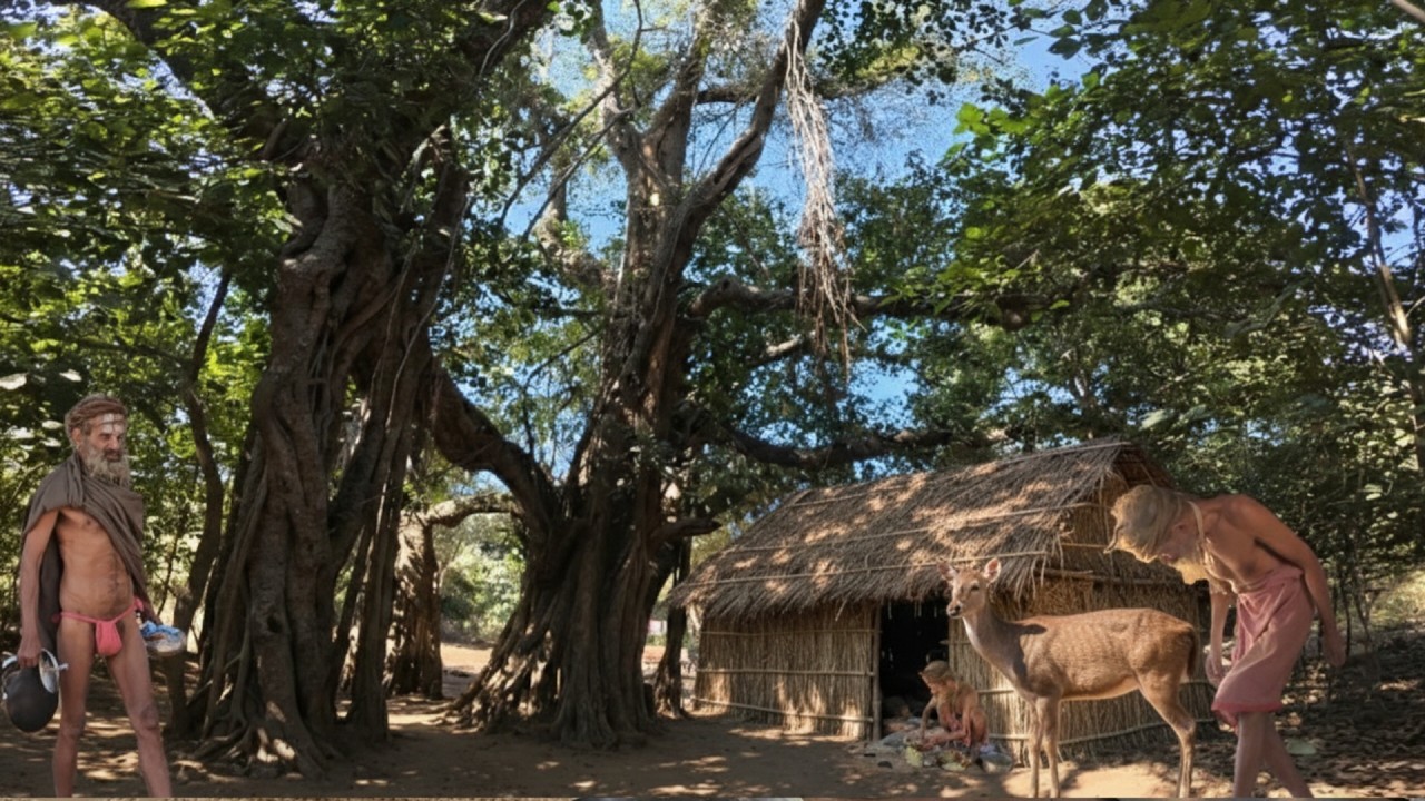 बीहड़ जंगल में संत विजय दास महाराज जी सात्विक बाटी चोखा प्रसादी 