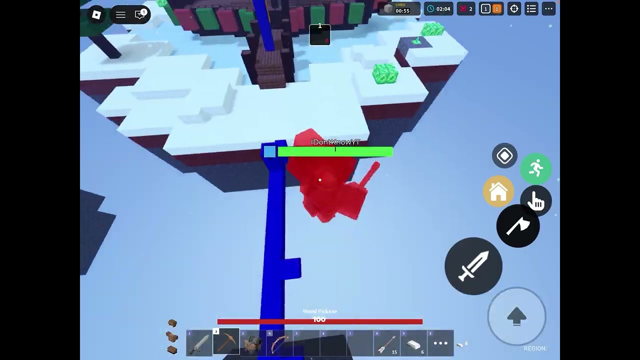 Grinding 1v1s roblox bedwars