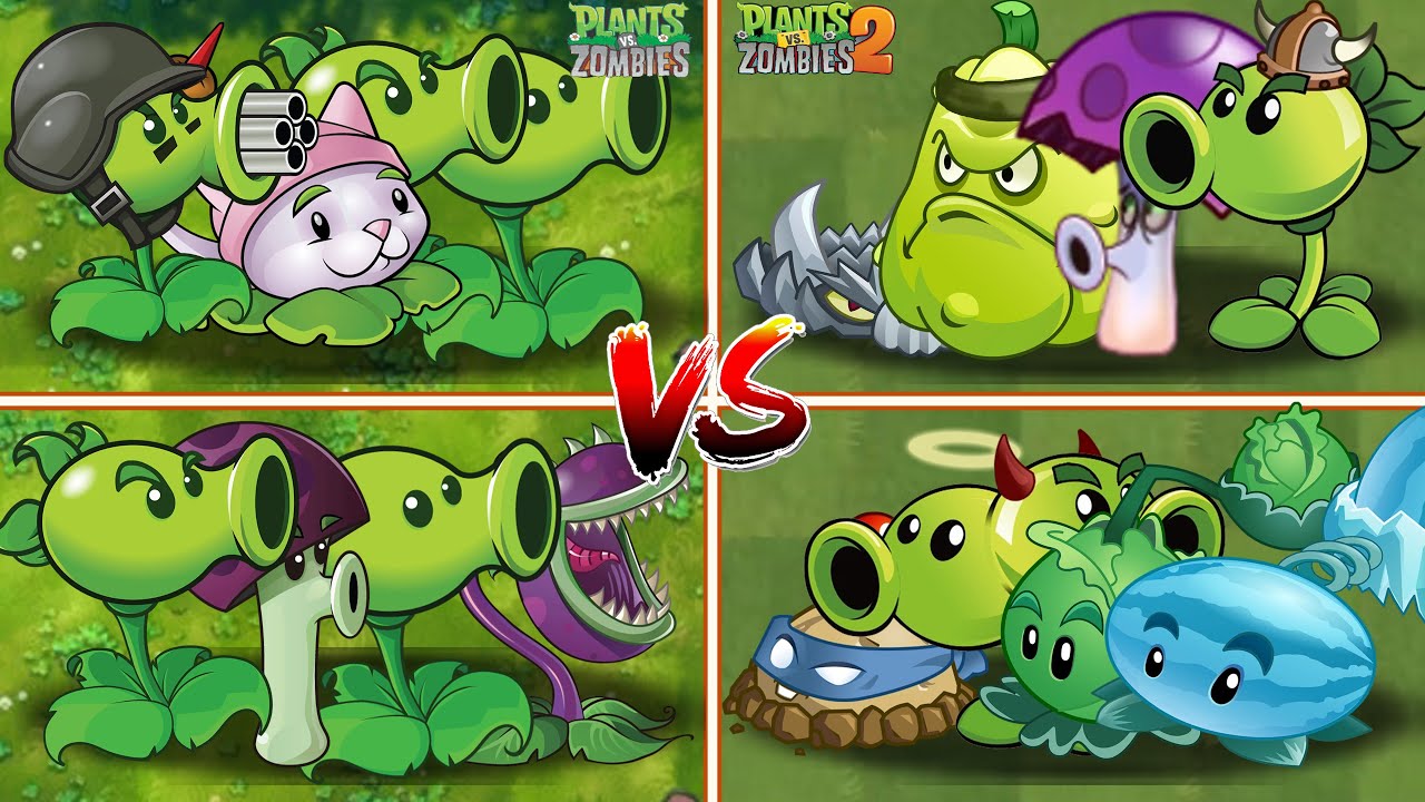 PVZ FUSION VS PVZ 2 - 4 Plant Team Vs Zombie Team - p21 - Who will win ? #gameplay #plantsvszombies2