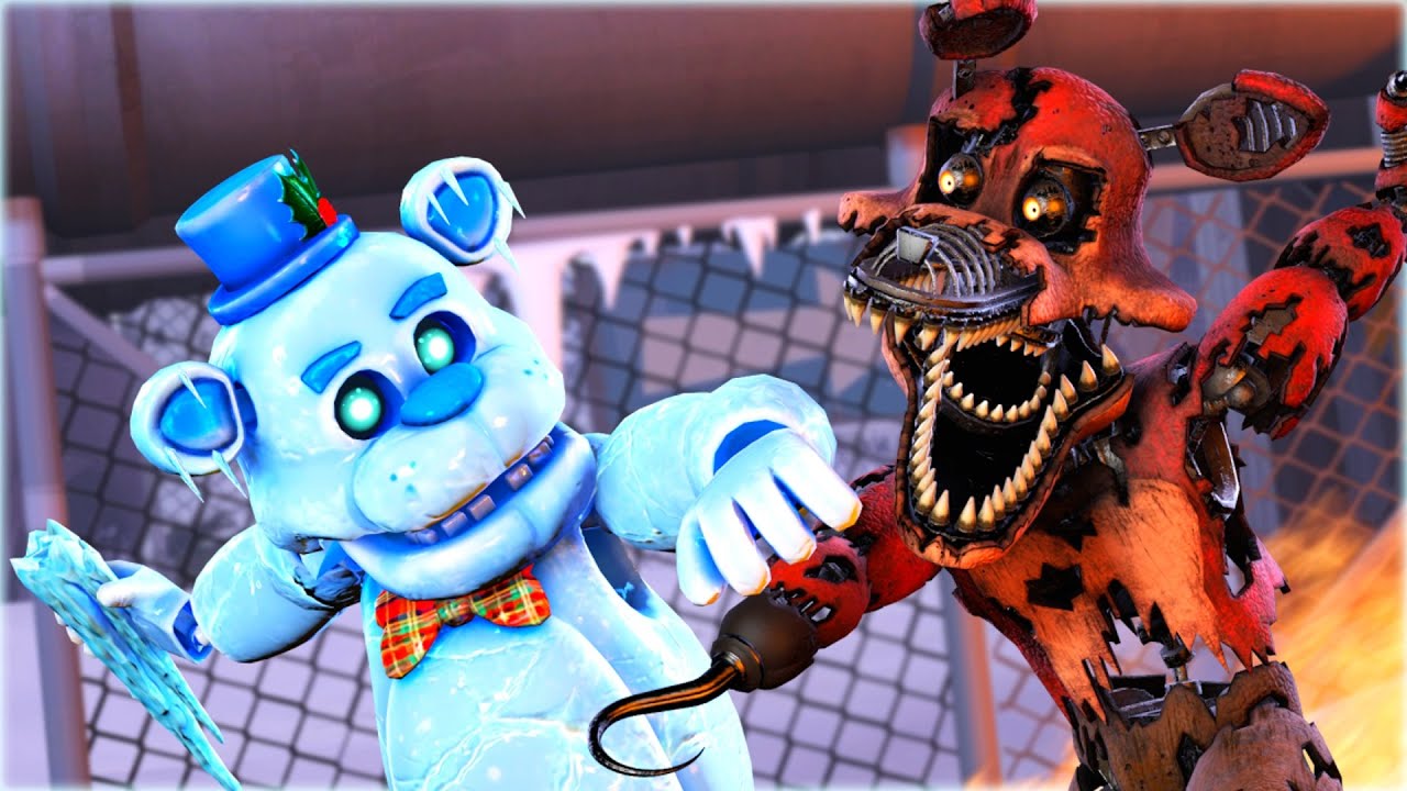 [SFM FNaF] Frost Bear vs Nightmare VR Foxy