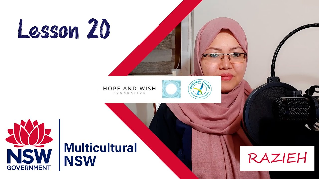 Learn Hazaragi language with Razieh Lesson 00