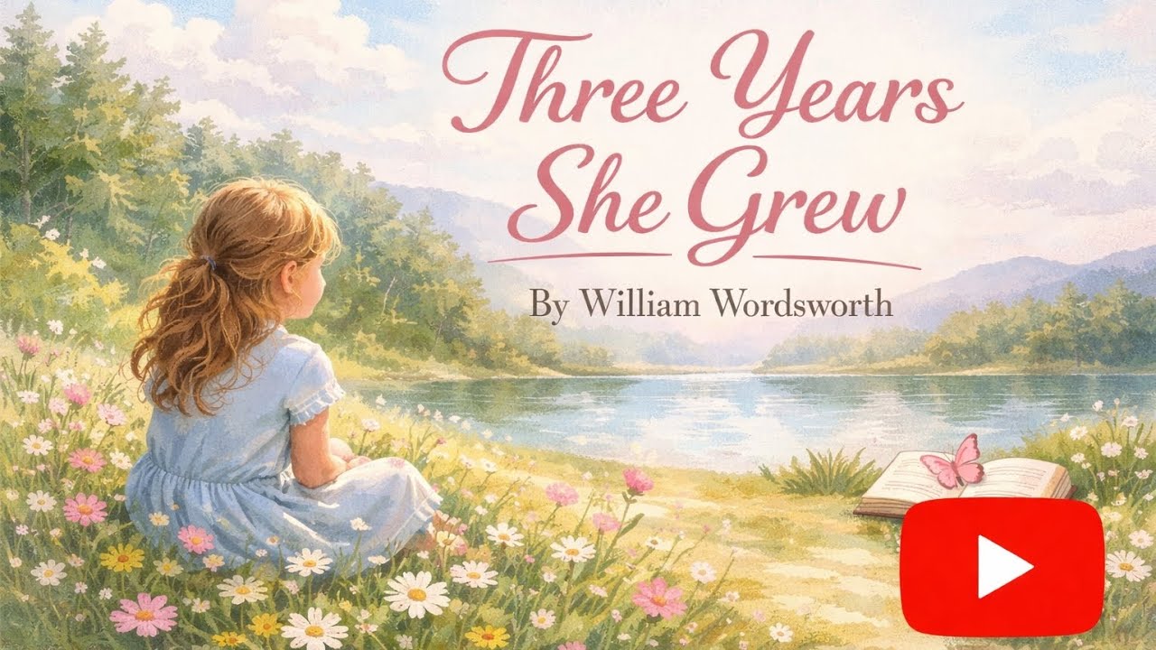 Three Years She Grew hindi explanation #hindiexplanation #englishpoetry  #williamwordsworth 