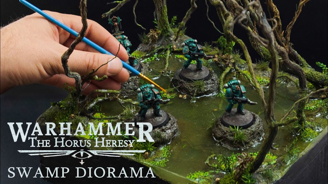 Я сделал диораму Warhammer Swamps of Davin