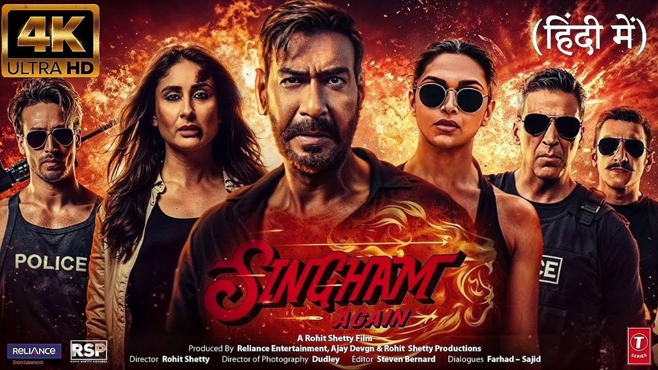 SINGHAM AGAIN || FULL MOVIE IN 4k HD | Akshay Kumar, Ajay Devgan, Deepka ,Tiger sorraf, Rohit Shetty