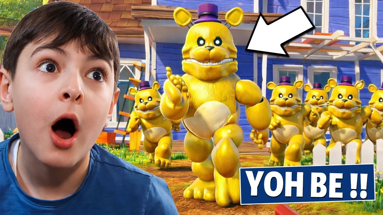 FredBear Yaktın Beni Hello Neighbor Fredbear Mod Musty