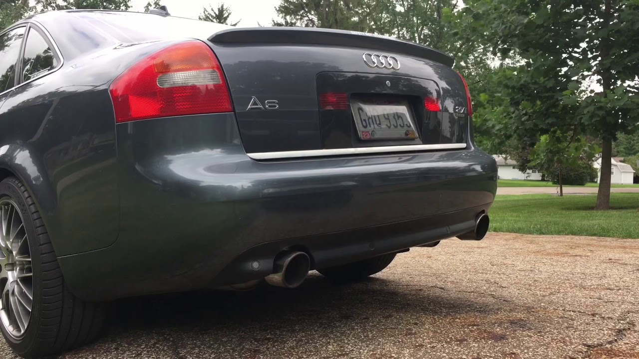 2.7T Audi A6 straight pipe progression.