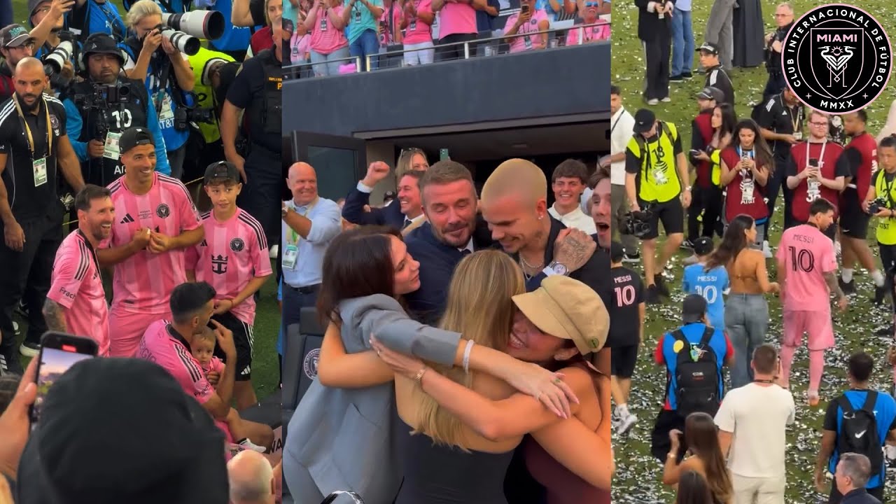 Messi, Beckham & Inter Miami Players Celebrations After Winning Historic First MLS Cup