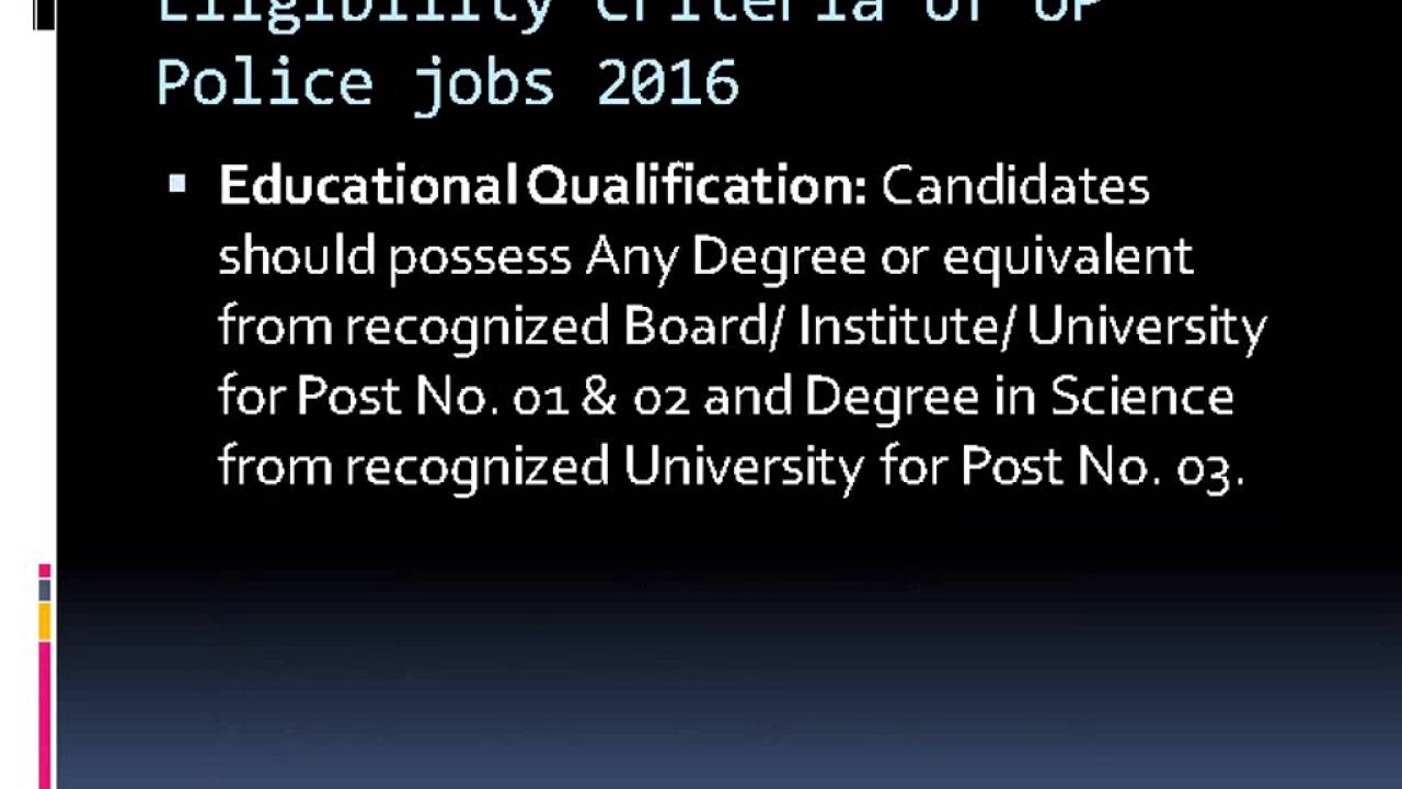 UP Police Recruitment 2016 - Apply 2707 SI, Constable Vacancies