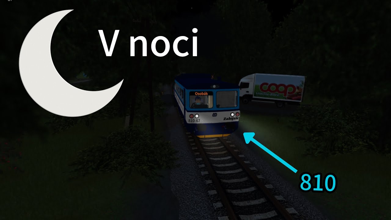 V noci s osobákem na lokálce| TrainSim #3