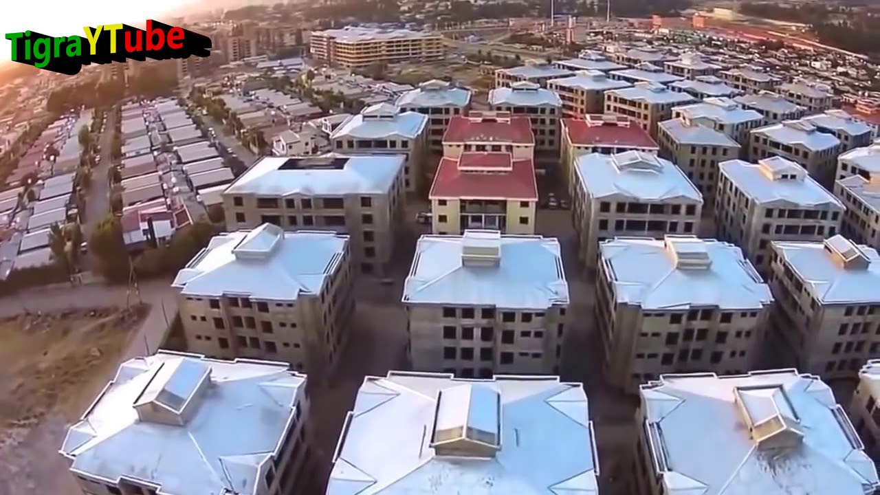 Addis Ababa City Ethiopia From The Sky Drone Shoot Video.mp4