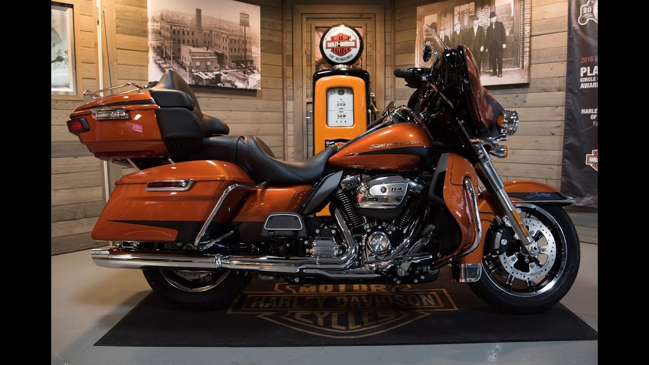 2019 Electra Glide Ultra Limited FLHTK-Scorched orange & Black denim
