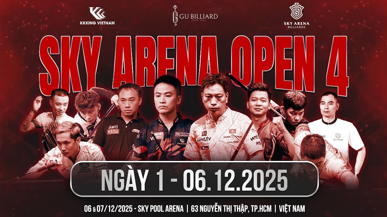 SKY ARENA OPEN 4 | B&Ugrave;I VĂN HUY - TẠ VĂN LINH | RACE TO 9 | DAY 1
