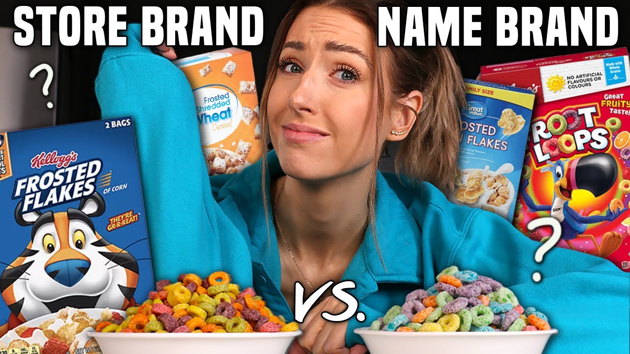 NAME BRAND vs. GENERIC CEREAL BRANDS... can we tell the difference??