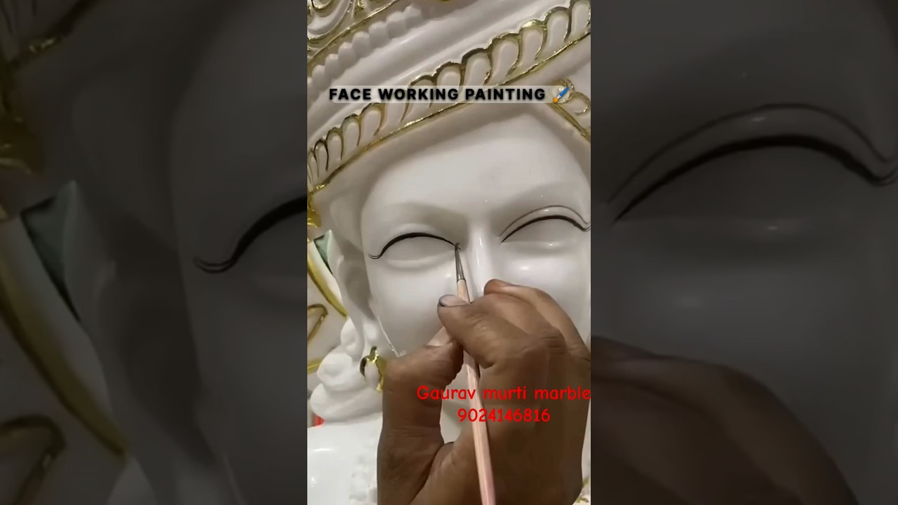 Krishna murti eye painting working ready krishna  painting working | #painting  #godmurti #krishna