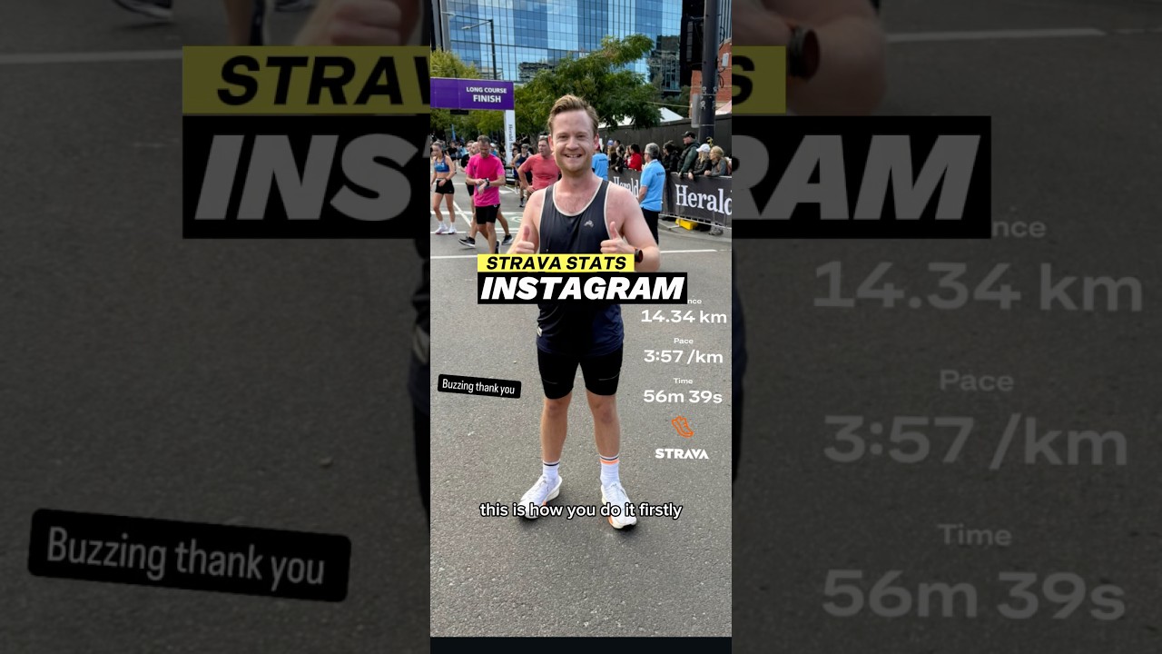 How to put your Strava running statistics on an Instagram Story #runningtips