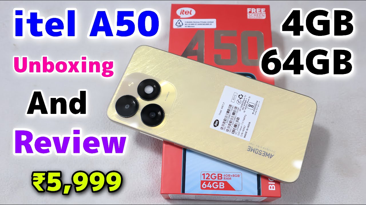Itel A50 Unboxing And First Impressions || Itel A50 Features And Camera Test ⚡⚡