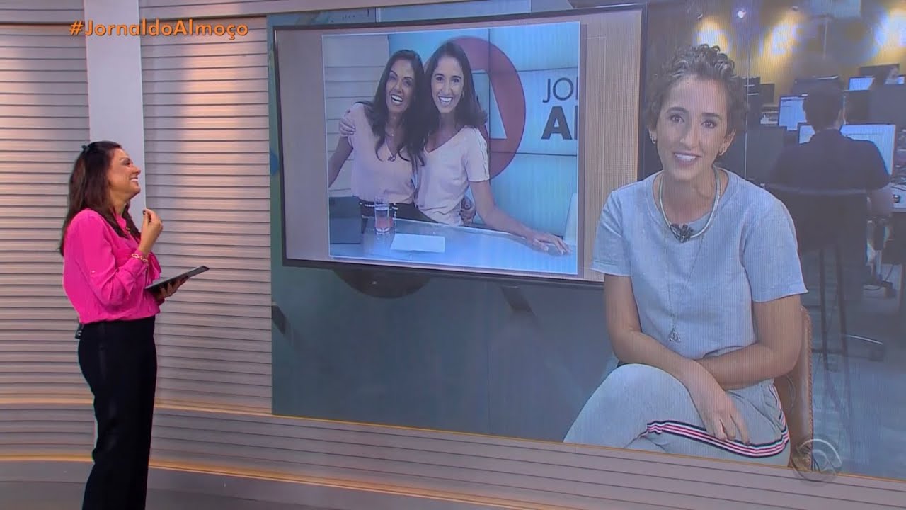 [RBS TV] - Jornal do Almoço: Cristina Ranzolin é homenageada após última quimioterapia - 04/05/2021