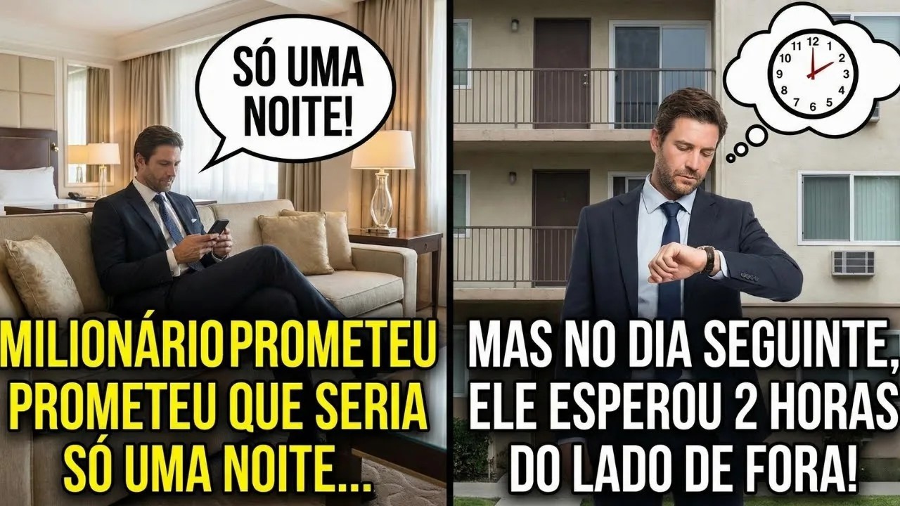 MILIONÁRIO PROMETEU QUE SERIA SÓ UMA NOITE MAS NO DIA SEGUINTE, ELE ESPEROU 2 HORAS DO LADO DE FORA