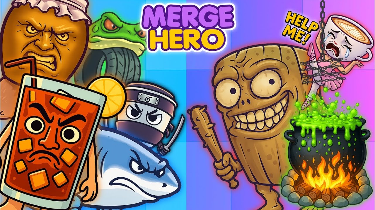 Merge Hero Gameplay | Brainrot VS Zombie Brainrot | New Update 🔥🤩