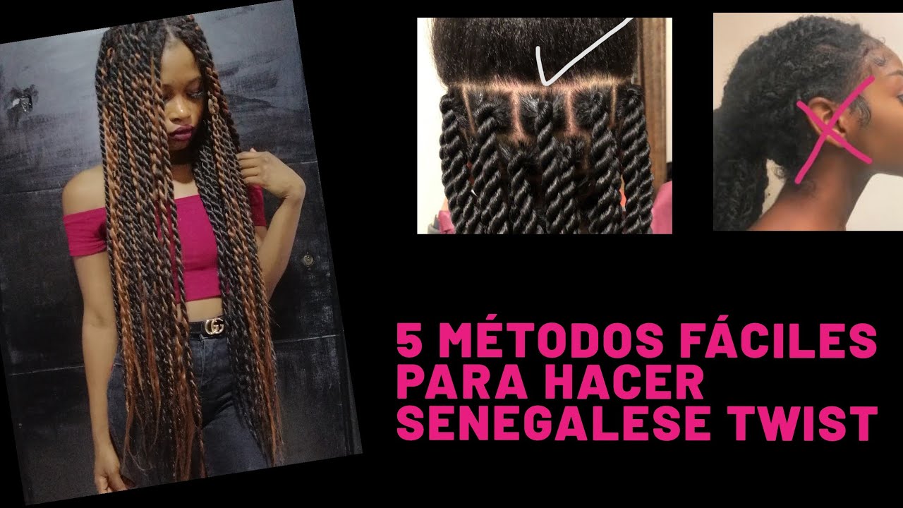 Senegaleses Twist  Aprende 5 métodos y Tips fáciles // como hacer individual  jumbo twist