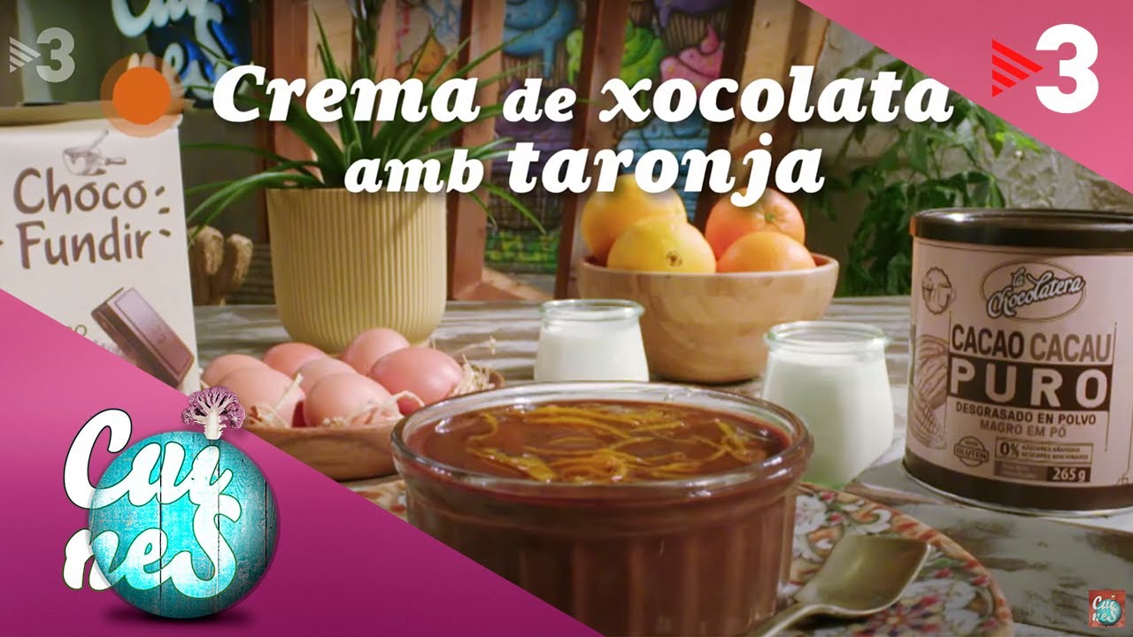 Crema de xocolata amb taronja - Cuines