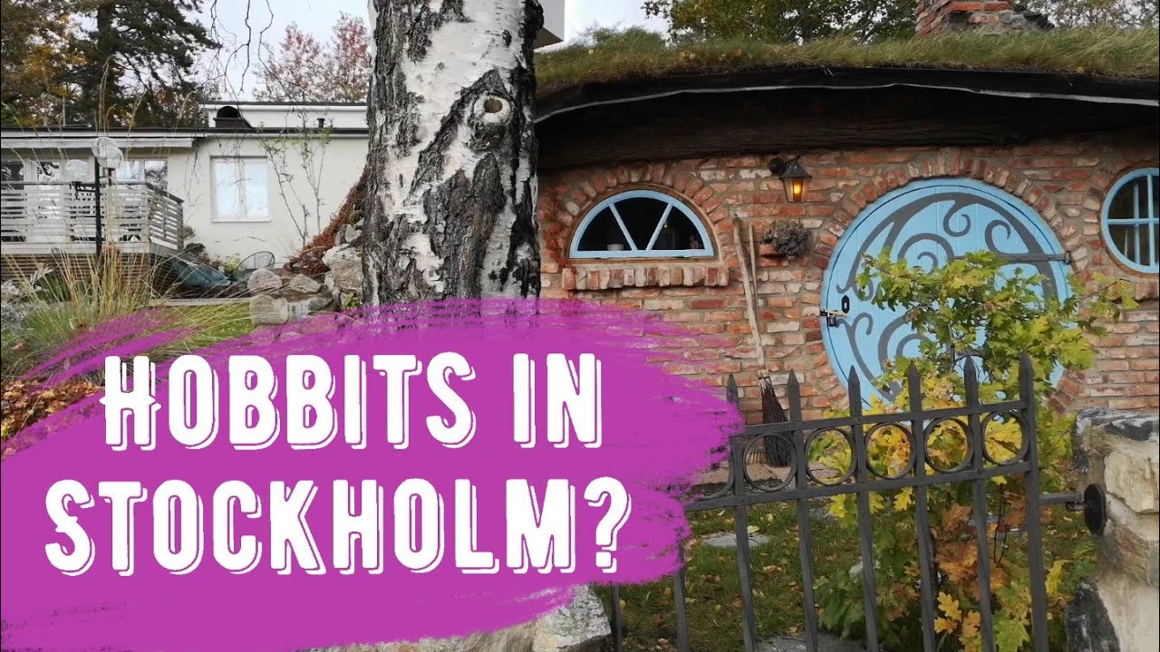 Visiting a Hobbit house one-room hotel in Stockholm's suburbia