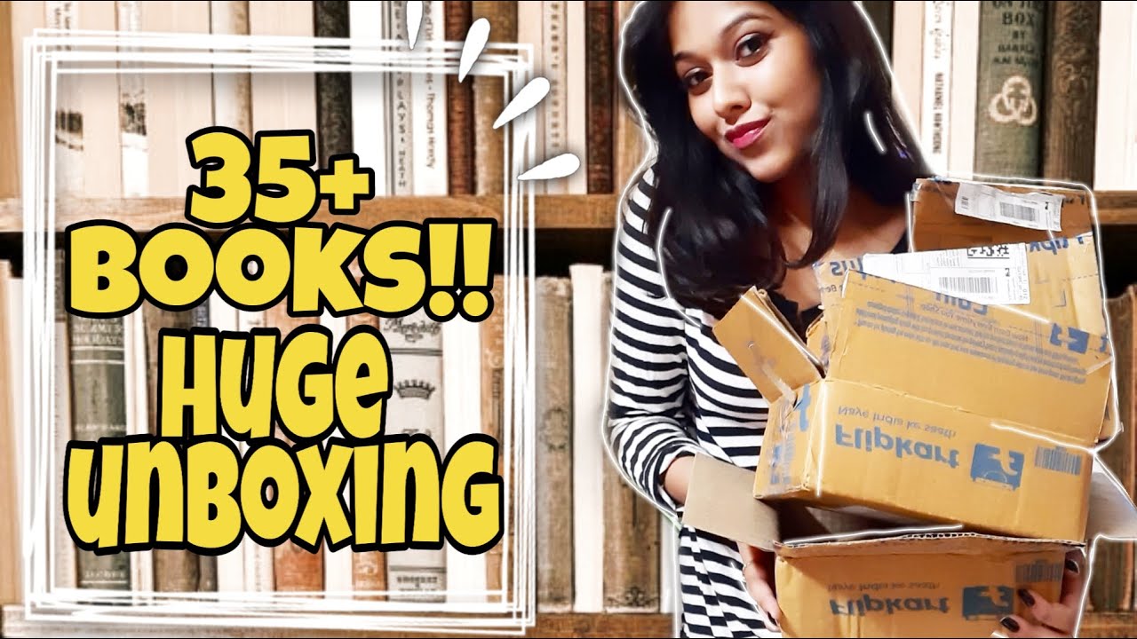 Huge Unboxing/Haul of 35+ books from Flipkart Big Billion Day Sale
