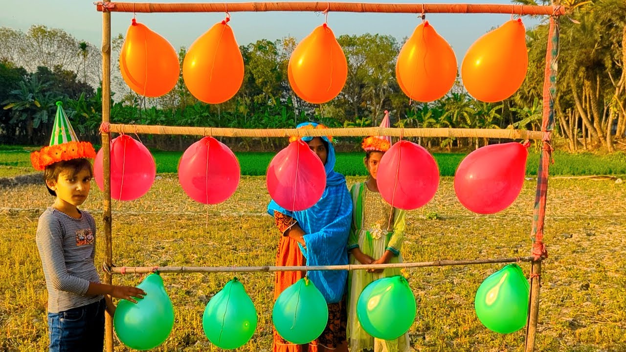 outdoor fun with Flower Balloons and learn colors for kids by I kids Episode -73