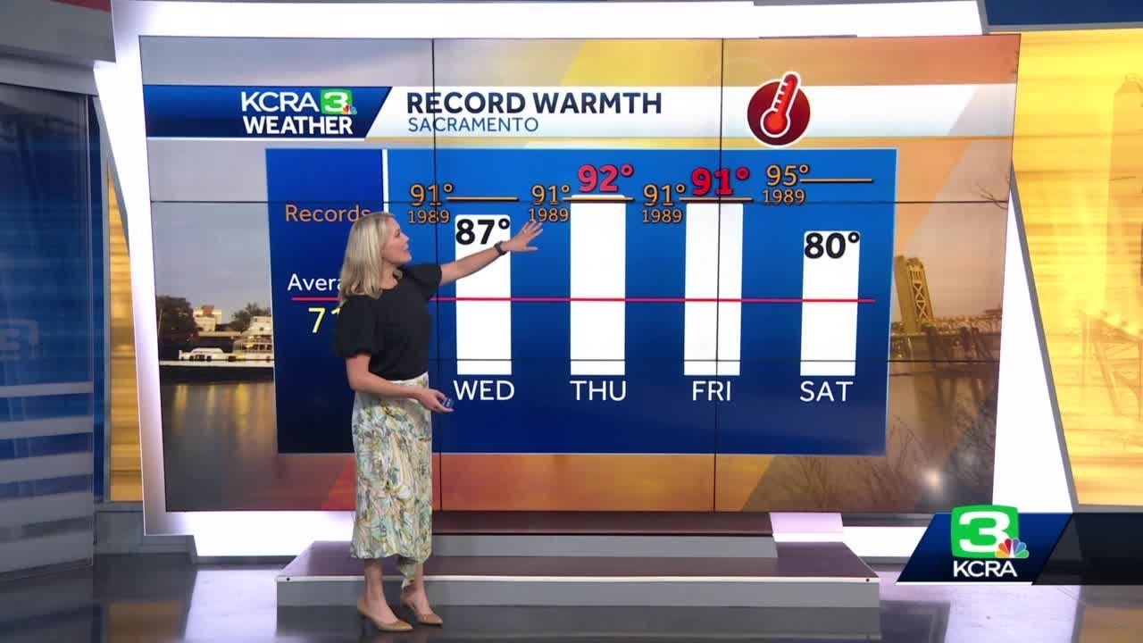 Northern California could set heat records today