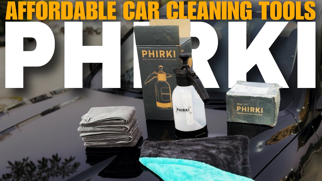 Phirki Microfibre 350 and 1200 GSM + Foam Sprayer Honest Review | Car Cleaning Setup Under ₹ 2,000