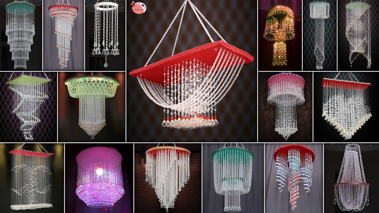 Best! 18 DIY Wall Hanging Pearls Room Decor | Chandelier For Small & Big House
