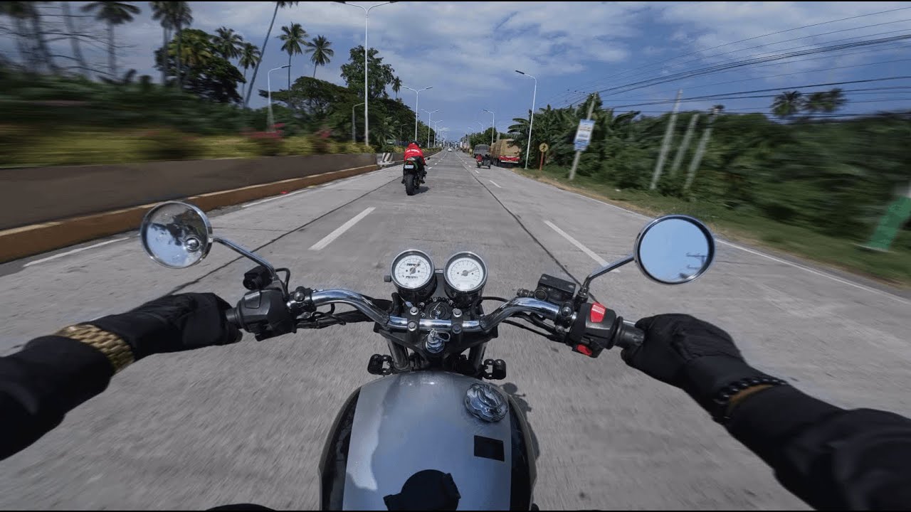 I tried to see if my Cafe 400 can keep up with ZX-6R Speed demon - POV (Cafe400 vs ZX-6R)