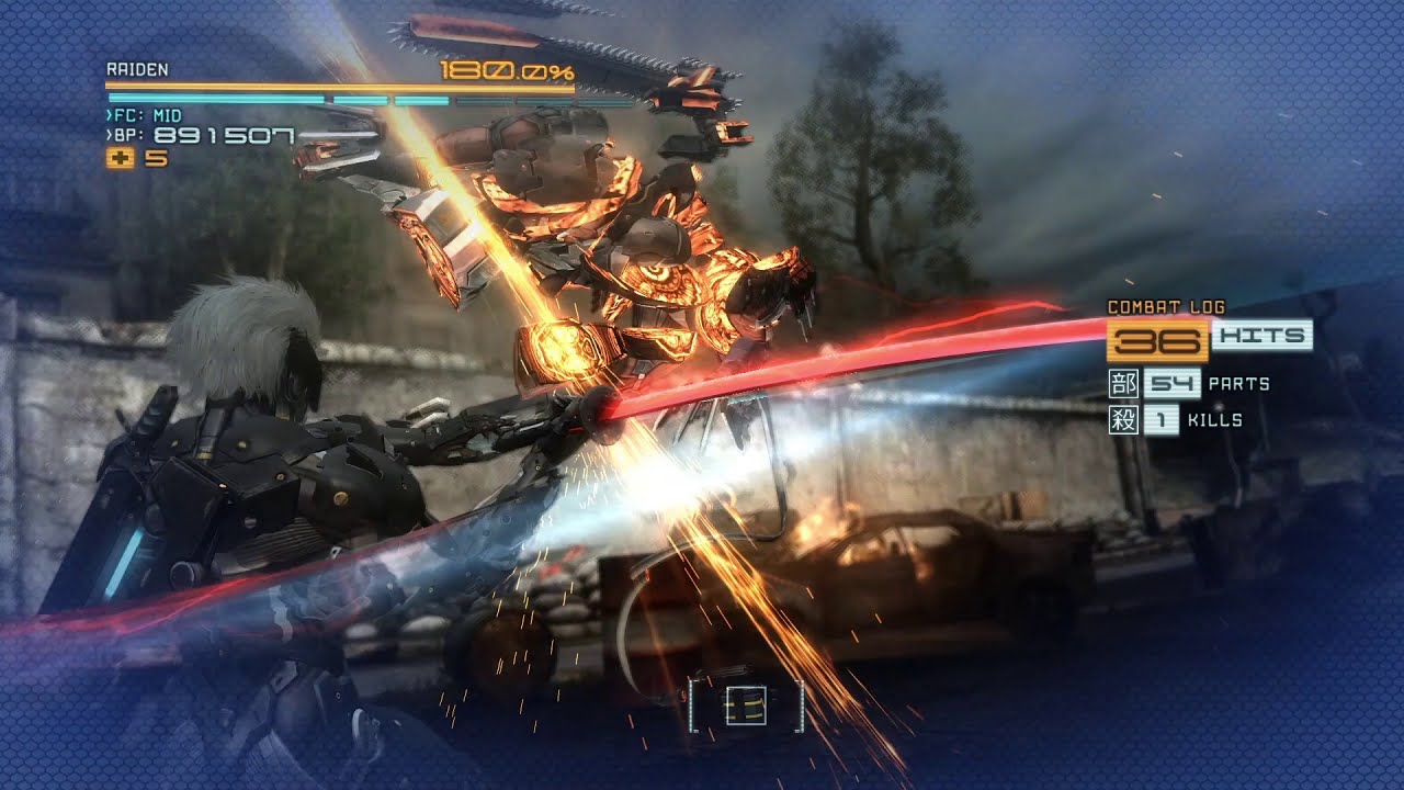 MGR:R Blade Wolf Boss Fight Revengeance S-Rank (No Damage, Ripper, Wig) with cutscenes