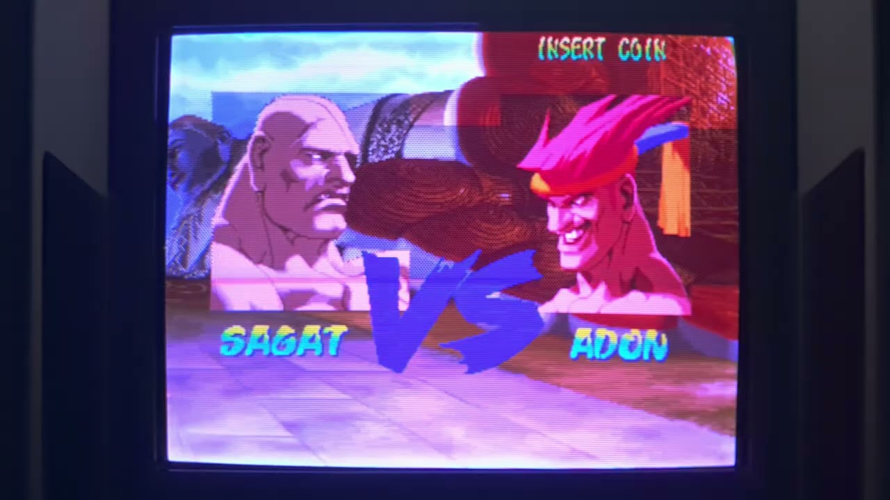 Street Fighter Alpha: Warrior's Dream (Arcade) - Real hardware - Sagat - Hardest difficulty