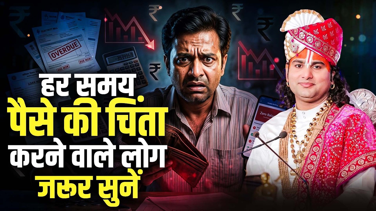 हर समय पैसे की चिंता करने वाले लोग जरूर सुनें | खुशहाल जीवन का रहस्य | अनिरुद्धाचार्य जी महाराज