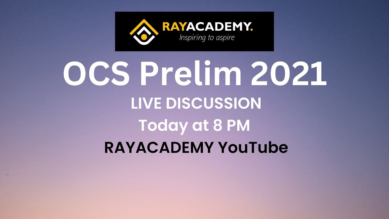 OAS/OCS 2021 Prelim ANswer Keys and Discussion