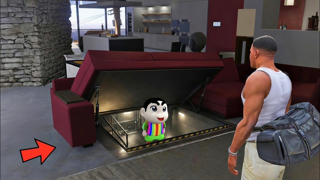 FRANKLIN FOUND A SECRET BASE UNDER HIS SOFA IN GTA 5
