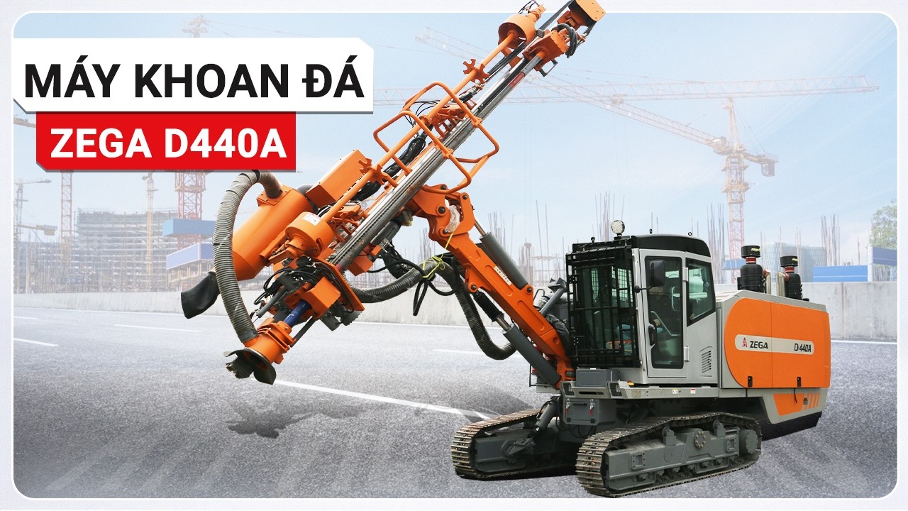 Máy Khoan Đá Đập Đáy DTH : ZEGA D440A, Khoan Sâu 28 Mét, Khoan Nhanh - Ổn Định - 0979573000