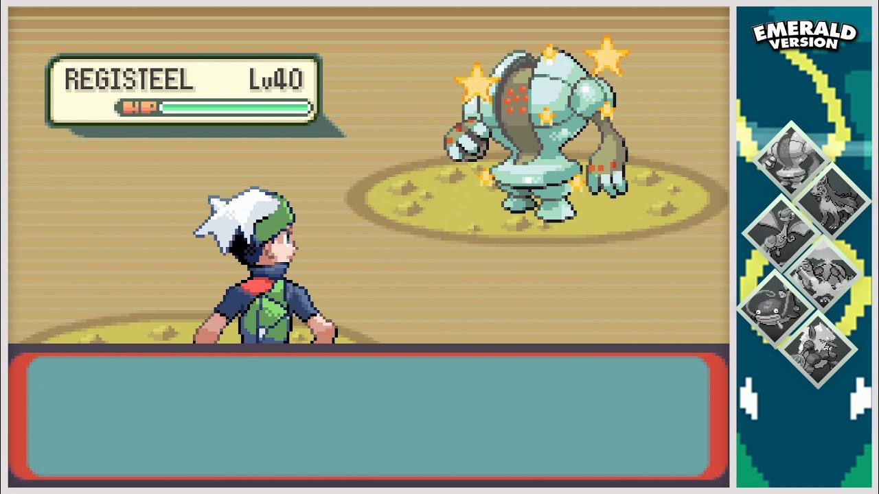 Live! Shiny Registeel in Emerald after 9,033 Run Aways! (DTQ #1)