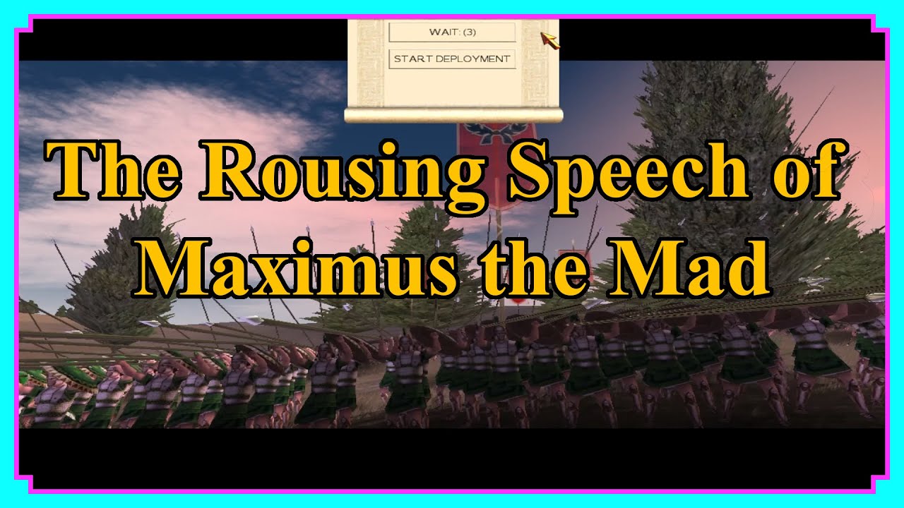 Maximus The Mad's Rousing Speech | Rome Total War #Shorts