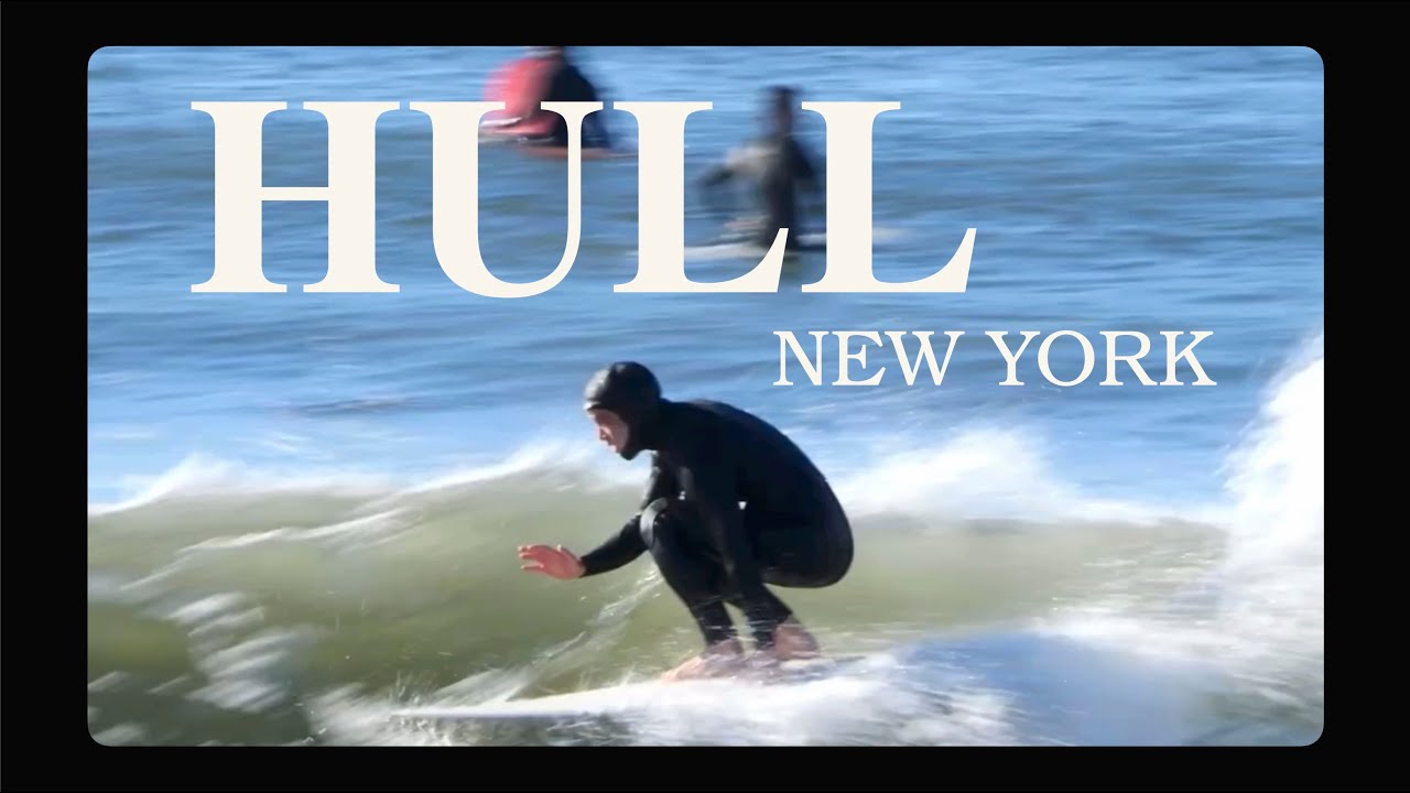DISPLACEMENT HULLS SURFBOARD Surfing at Rockaway Beach in NEW YORK